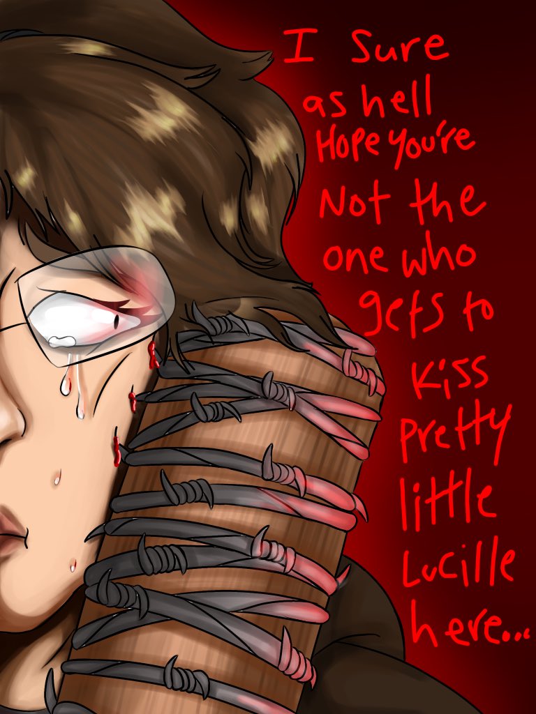 DragyEx's tweet photo. Recent TWD fanart - because I can and Negan is so hot. 

#twd #twdoc #selfship #oc #ocart #thewalkingdead #negansmith #art #shipart https://t.co/dp4w9TEHjh