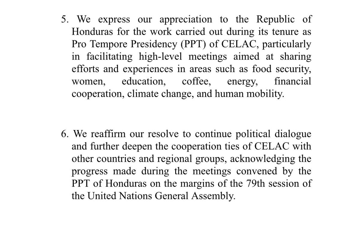CELAC Honduras tweet media