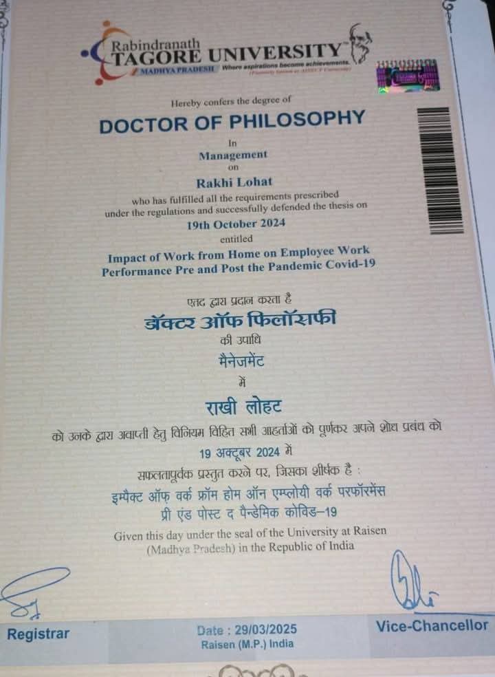 VickyParcha17's tweet photo. #वाल्मीकि_समाज_का_गौरव राखी लोहट जी को डॉक्टर ऑफ फिलॉस्फी Phd. की उपाधि प्राप्त करने पर बहुत बहुत बधाई एवं ढेर सारी शुभकामनाएं।  जय वाल्मीकि, जय भीम!!

हम आपके उज्ज्वल भविष्य की कामना करते है। 💐🎉 https://t.co/VCmFhGegdV