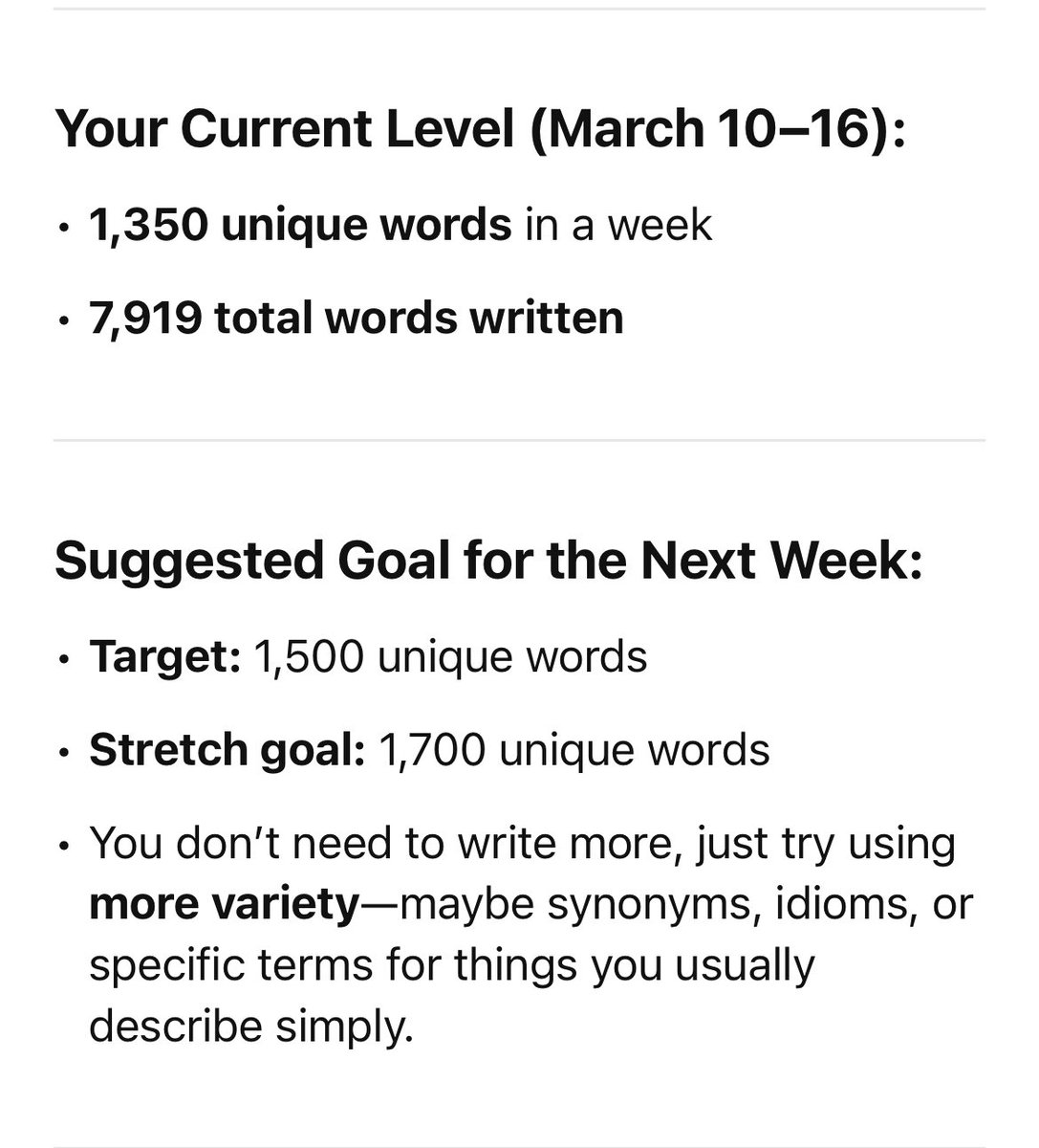 AngelCream01's tweet image. I don’t know what will happen—but I’m starting a vocabulary-building marathon!

My next goal: 1,500 unique English words in one week!
Let’s see where this exciting challenge takes me!

#EnglishVocabulary #LanguageChallenge #WordMarathon #EnglishLearning #NonNativeEnglish…