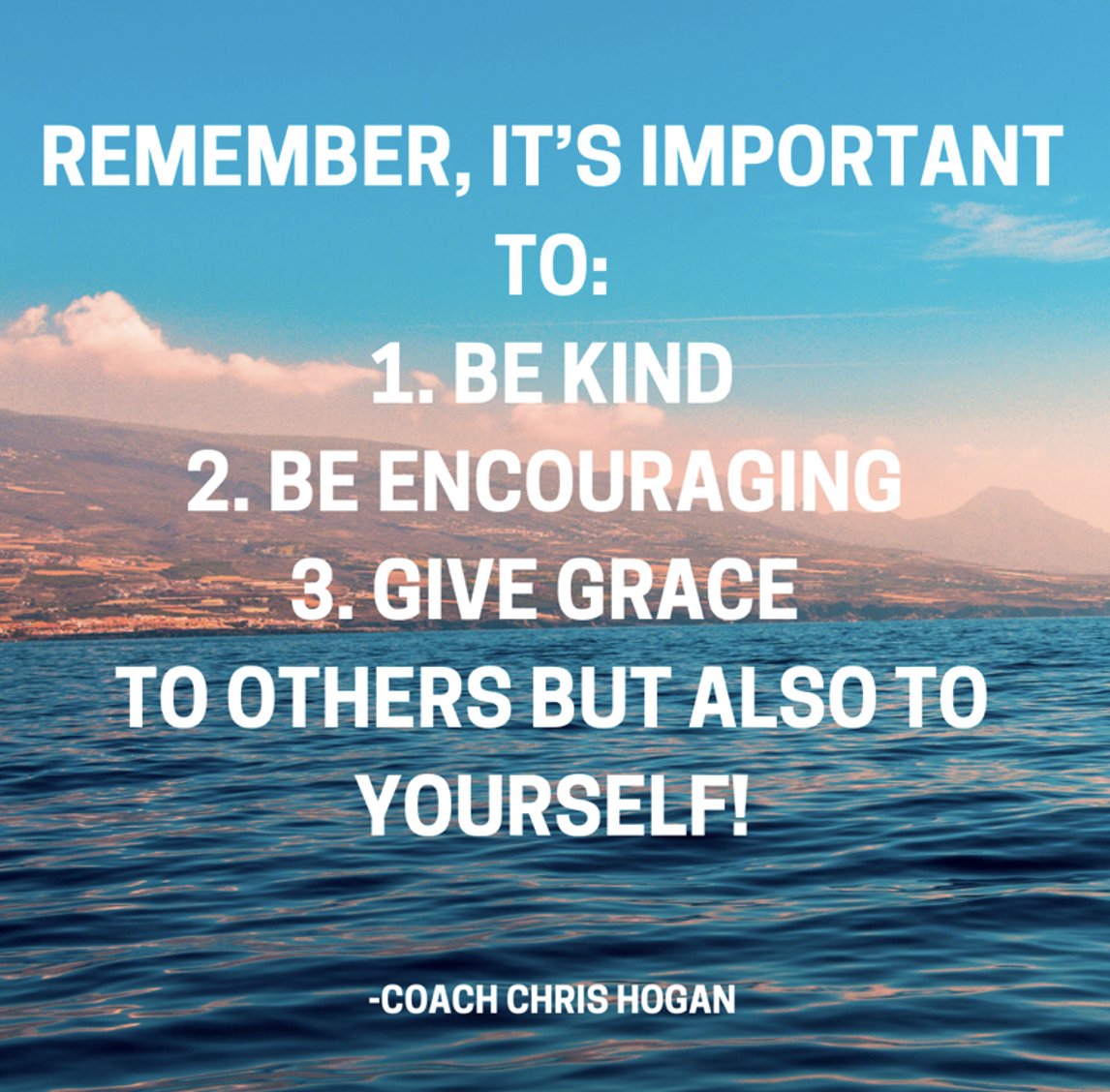 Wednesday Wisdom:

Remember, it’s important to:

1. Be Kind
2. Be Encouraging
3. Give Grace

To others BUT also to yourself!