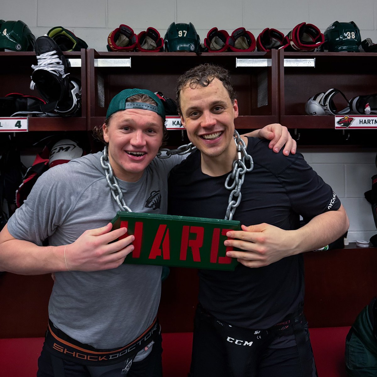 mnwild's tweet photo. in this locker room, we share https://t.co/ZpY7Bp6zNt