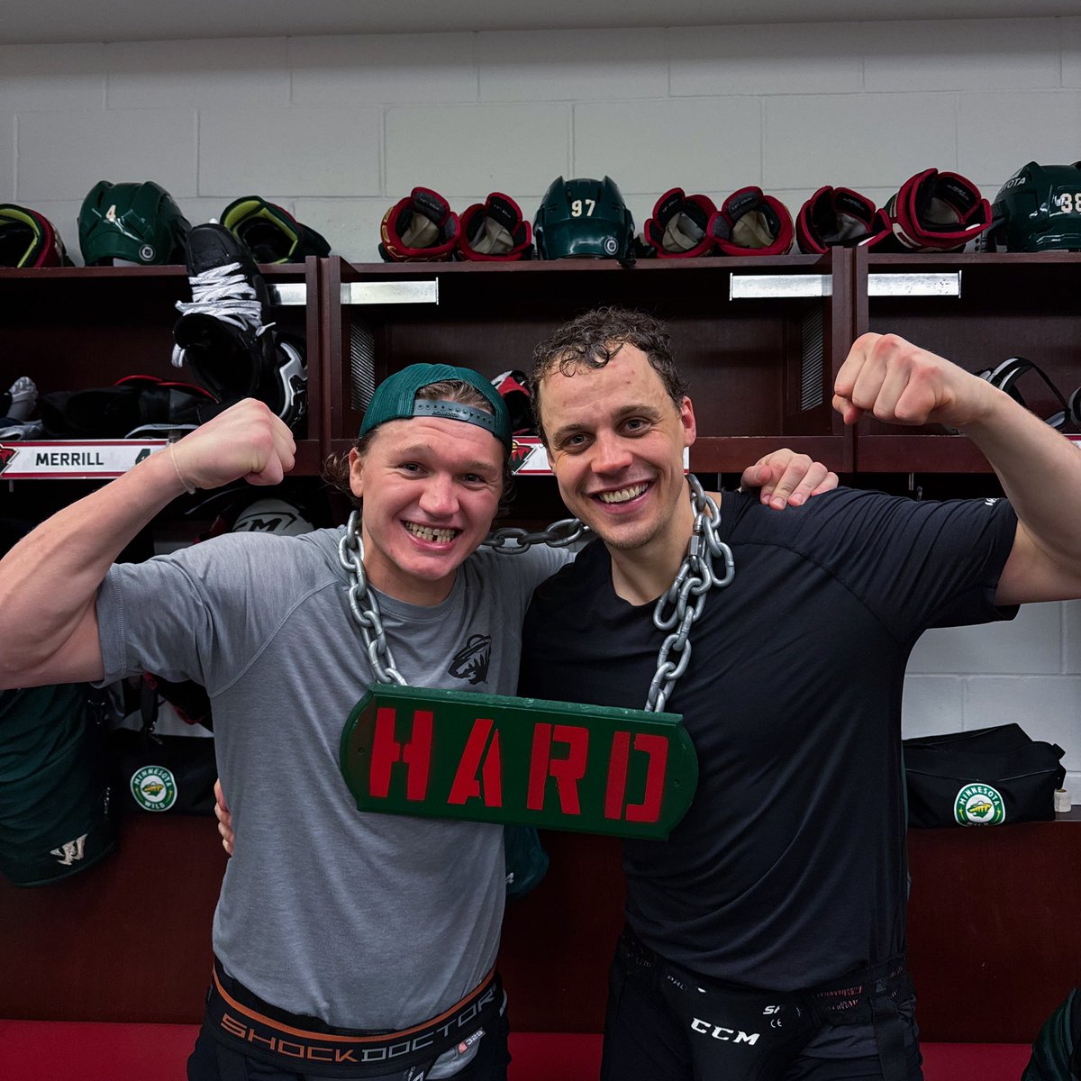 mnwild's tweet photo. in this locker room, we share https://t.co/ZpY7Bp6zNt