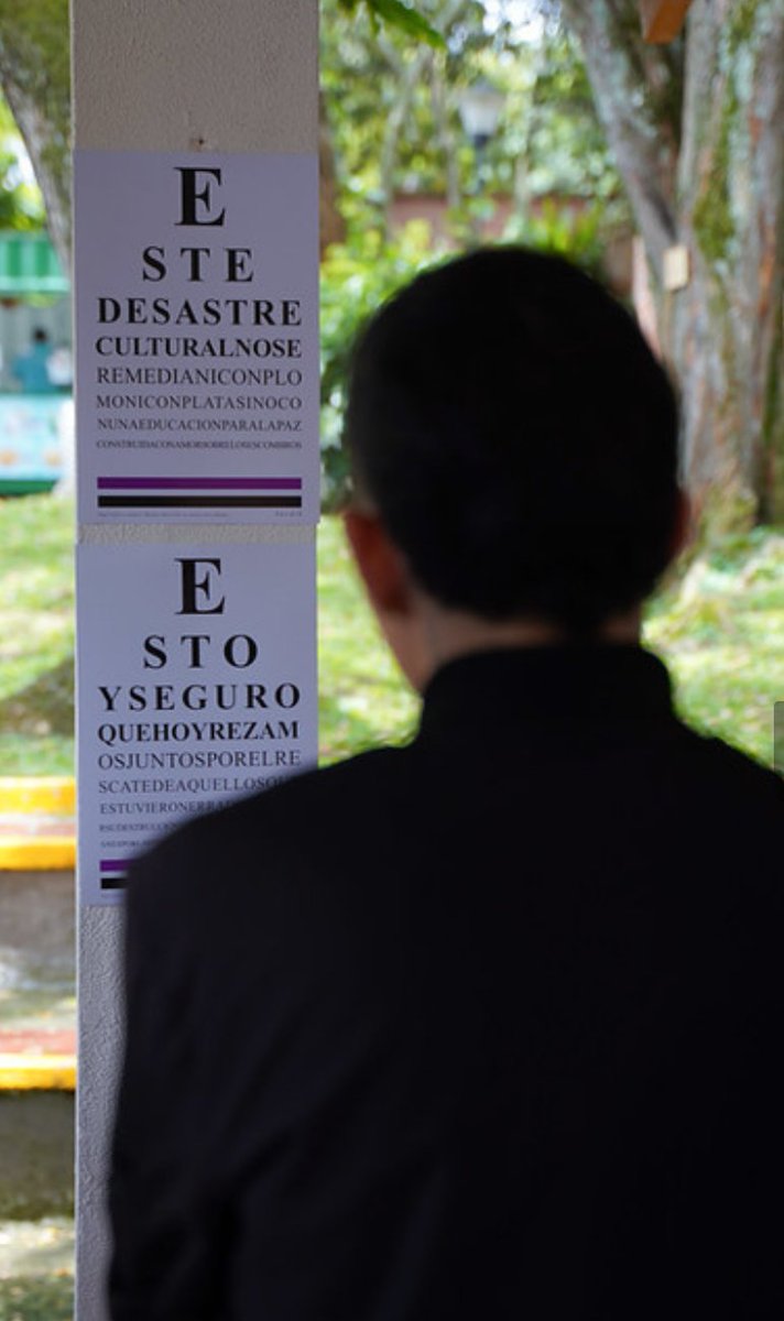 AlternativaPaz's tweet photo. En conmemoración del Día Nacional de la Memoria y la Solidaridad con las Víctimas del Conflicto Armado,se realizó en  @UnicatolicaCali  exposición de la Obra Examen de Vision 20/20 de Mónica Savdié @AlcaldiaDeCali @SECPAZYCC @JGarciaG1 @Arqui_Cali @mellacaicedo 
@personeriacali https://t.co/8oMESUgMZC