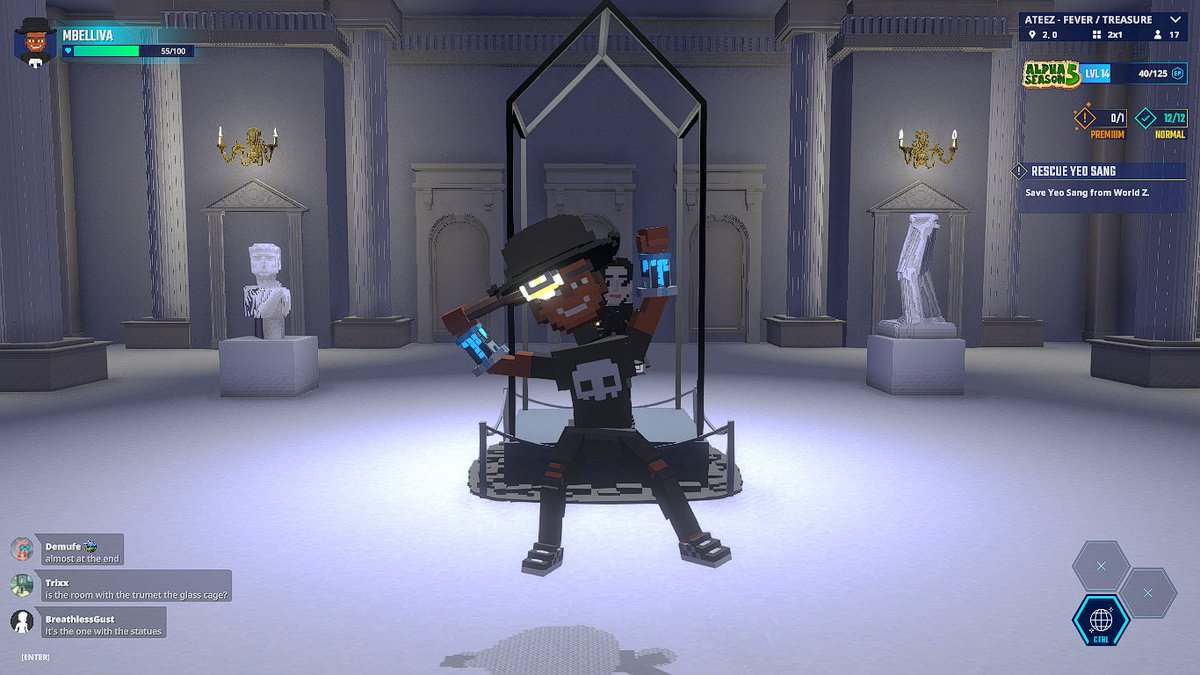 Rocking out with ATEEZ in <a href="/TheSandboxGame/">The Sandbox</a> 🎤✨ tsbga.me/TheSandbox #AlphaSeason5