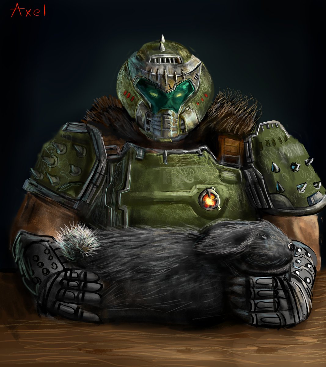 Dont worry guys his bunny is fine #DOOMTheDarkAges