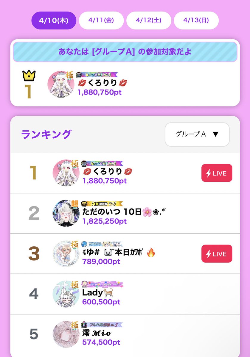 スタダ一位にさせて
頂けてるから応援して
頂けると助かります🙌💕