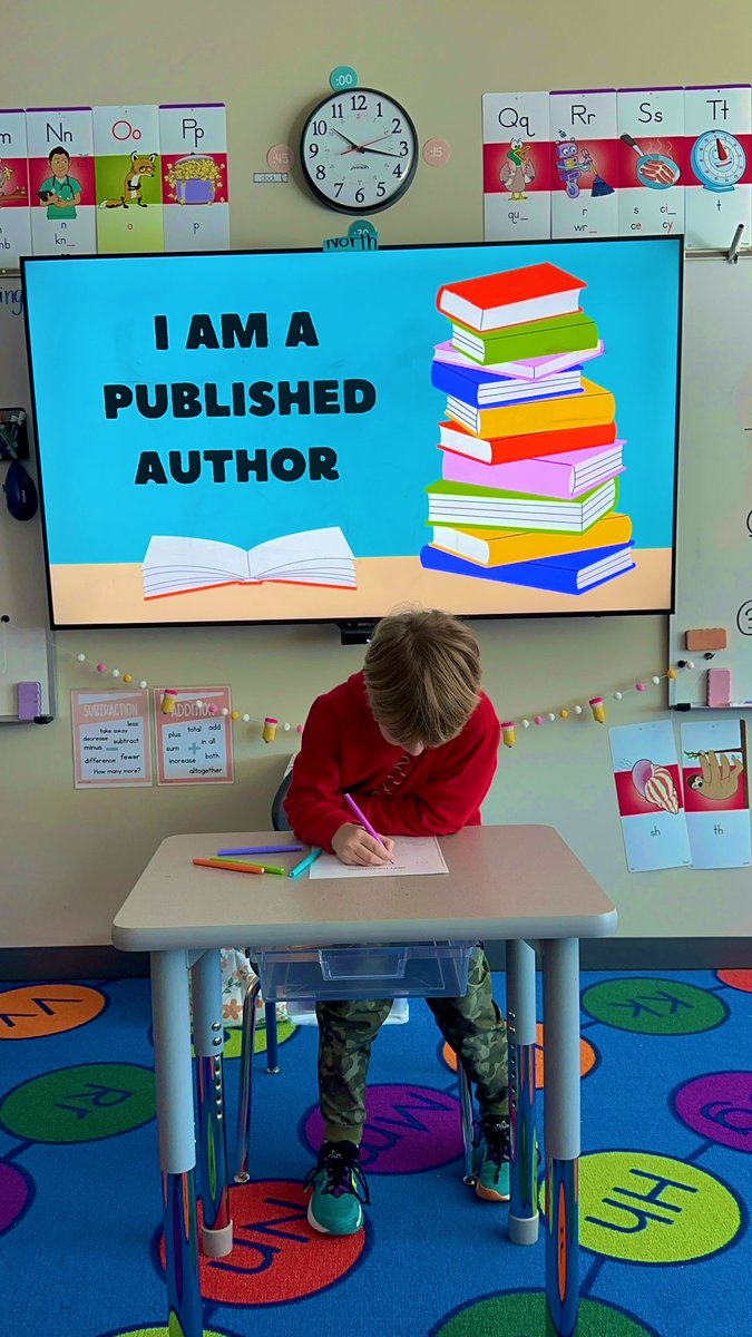 We worked so hard on personal narrative writing that we PUBLISHED our OUR CLASS BOOK!!! @studenttreasures it was so fun to see their stories come to life🥹❤️🦅