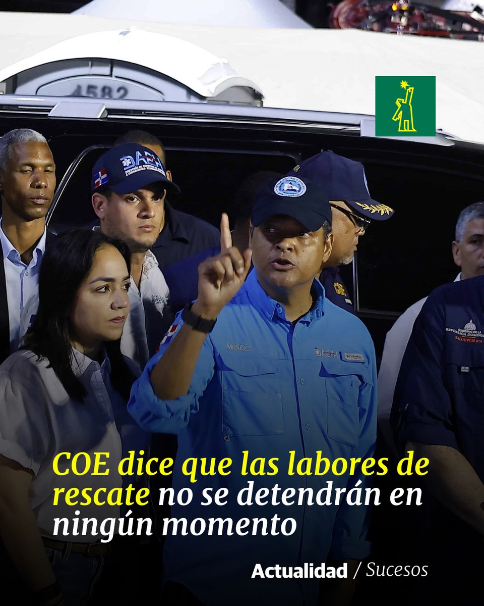 DiarioLibre's tweet photo. 🚨 | #SucesosDL | Eleva a 184 el número de víctimas mortales por la tragedia ocurrida este 8 de abril en el emblemático centro nocturno

🔗https://t.co/eVdIMVwNvn

#DiarioLibre #Noticias #RescateJetSet #Compromiso #COE #Solidaridad https://t.co/tO5Bl8LrId