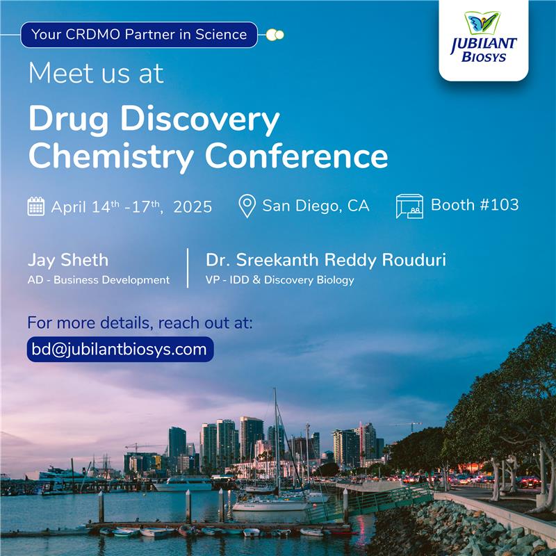 Meet us at 20th Annual DDC conference from April 14th -17th, 2025 at San Diego, CA.
Meet <a href="/jaysheth2927/">j@y sheth</a>, AD, Business Development and Dr. Sreekanth Reddy Rouduri, VP- IDD &amp; Discovery Biology at Booth #103.

#DDC #Conference #CRO #CDMO #CRDMO #SanDiego