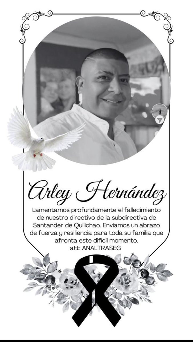 Que difícil ser líder social sindical en colombia , solo pensar diferente eres víctima de los bandidos ! <a href="/petrogustavo/">Gustavo Petro</a> <a href="/AABenedetti/">Armando Benedetti</a> hasta cuándo más muertos por la igualdad , paz en la tumba de nuestro compañero! Rechazo total a la violencia!