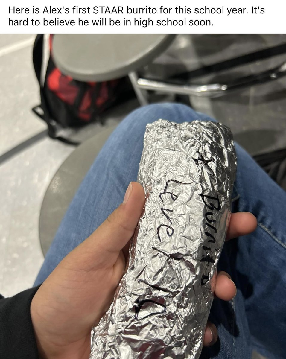 Since Alex will be participating in an Aerial Drone Championship this weekend, he had to take his STAAR test a day early.