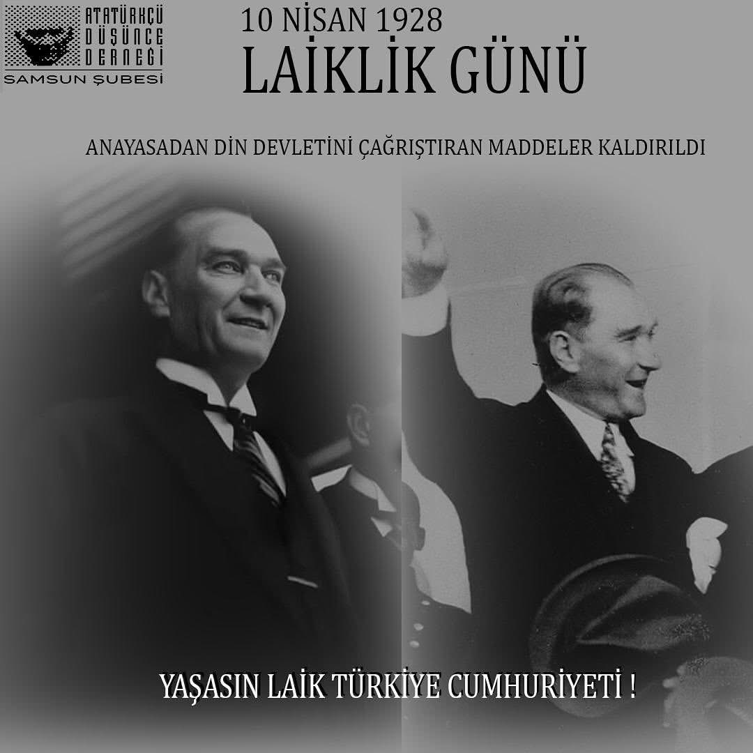 isik_ozkefeli's tweet photo. Laiklik yoksa, Demoksi de yoktur. 

Laiklik; basitçe “Din ve Devlet işlerinin birbirinden ayrılması” şeklinde tanımlansa da, Demokrasinin en temel koşuludur… 

Aklın özgürleşmesi, birey ve yurttaş olma bilincinin gelişmesidir.

Atatürk Devriminin temeli Laiklik ilkesidir! 

Laiklik İlkesinin Anayasamızda yer almasının 97. Yıl dönümünde; 
Laiklik olmazsa olmazımızdır diyerek yolumuza devam ediyoruz! 

#10NisanLaiklikGünü 
#10Nisan1928
#LaiklikÖzgürlüktür 
#TürkiyeLaiktirLaikKalacak