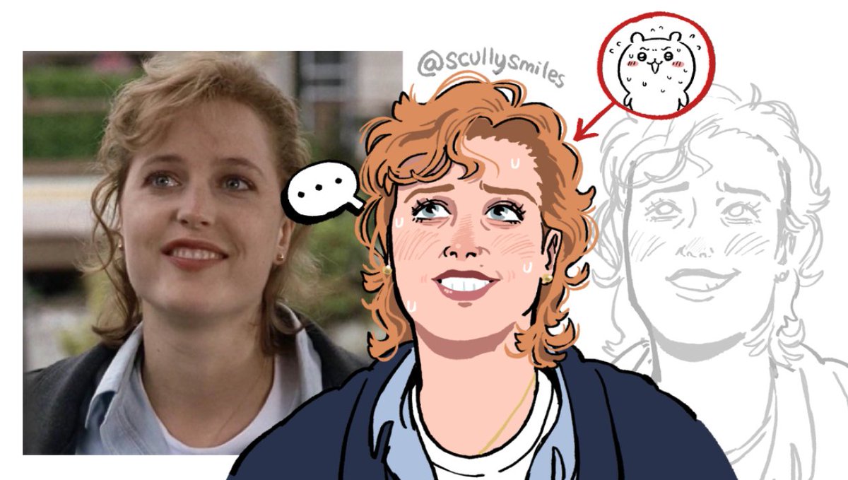 scullysmiles's tweet image. been a while since i drew for fun
here's s01e02 scully :)
#txf