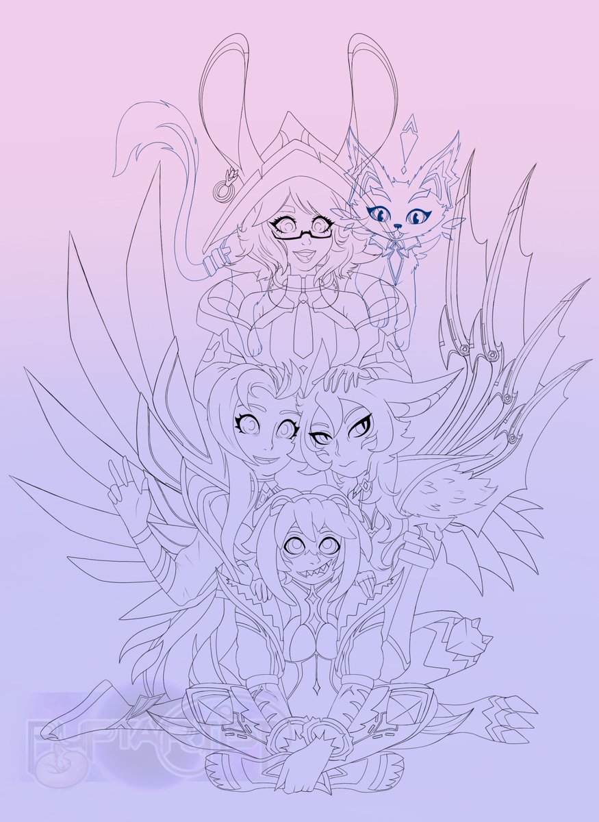 old wip lineart i'm not gonna finish