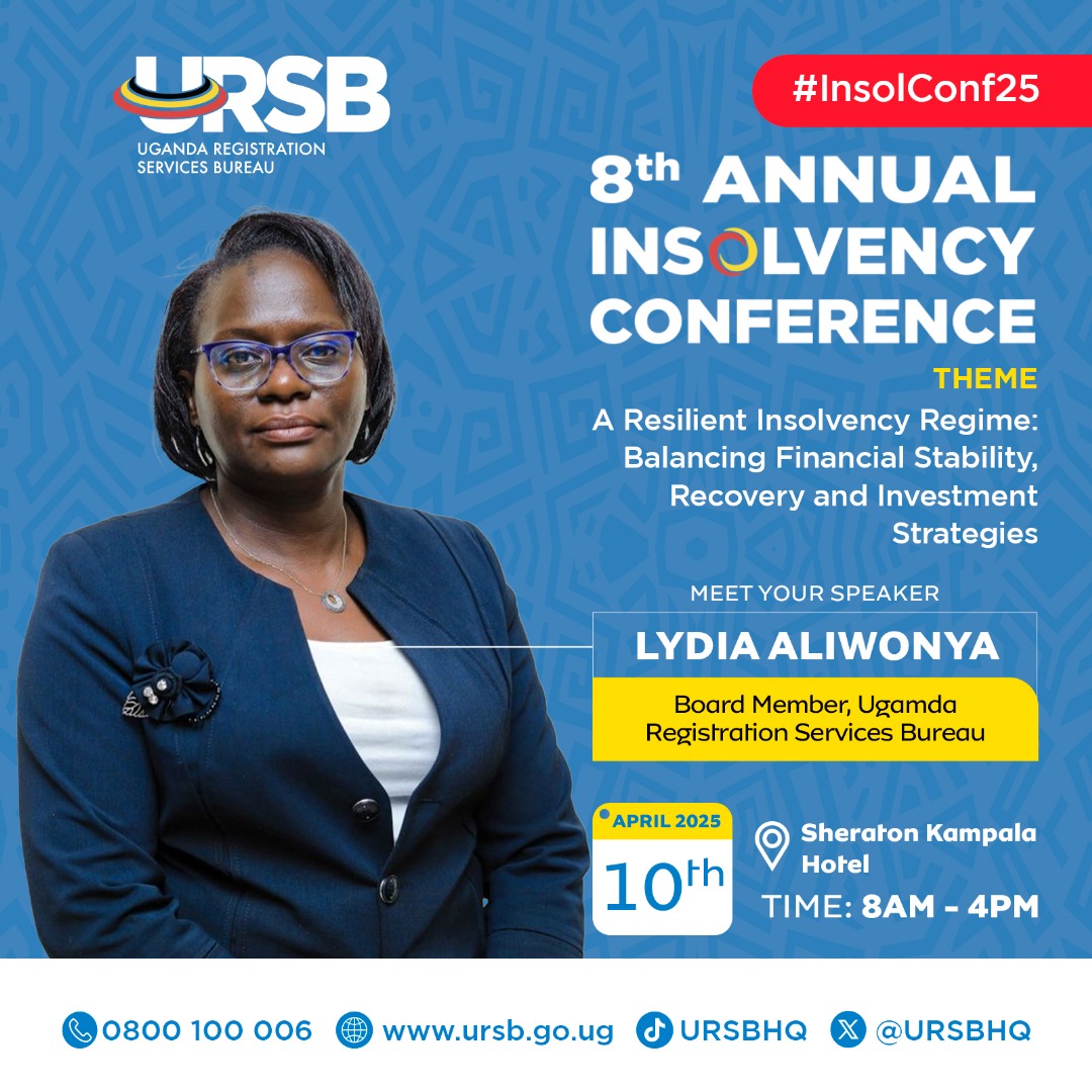 URSBHQ's tweet photo. Today is the day! 

The wait is finally over, the 8th Annual Insolvency Conference is here!
We will be live shortly at the Sheraton Kampala Hotel with an incredible lineup of more esteemed speakers ready to share insights on building a resilient insolvency regime.

This is an event you won’t want to miss!
#InsolConf25 #Insolvency