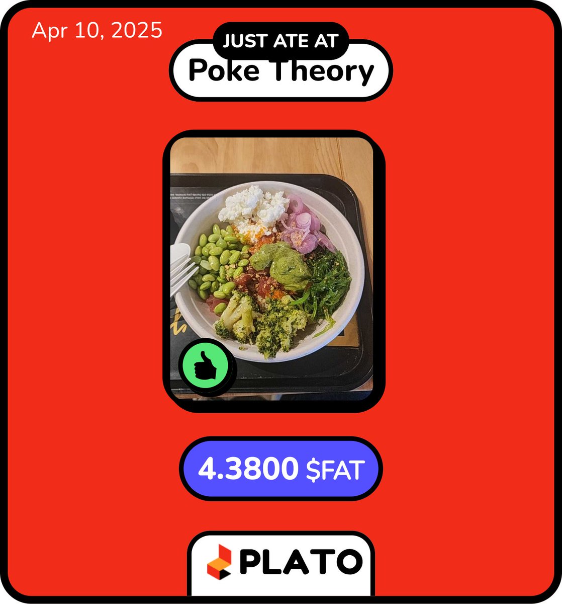 Just earned FAT with @plato2earn! You can too. Use my referral m.getplato.app/#/?u=Rodello and earn 100 FAT.