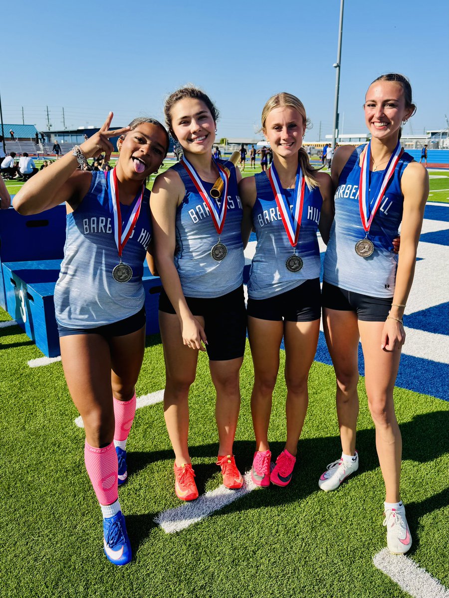 Barbers Hill 🦅 Girls Cross Country/Track & Field (@bhhseagletrack) on Twitter photo Drop a few more ticks off! Paityn, Aaliyah C., Ada, and Khloe lower their own school record in the 4x100m with a time of 48.37!!! <a href="/BHBoosterClub/">BH Athletic Booster</a> <a href="/BH_Athletics/">Barbers Hill Athletics</a> Drop a few more ticks off! Paityn, Aaliyah C., Ada, and Khloe lower their own school record in the 4x100m with a time of 48.37!!! <a href="/BHBoosterClub/">BH Athletic Booster</a> <a href="/BH_Athletics/">Barbers Hill Athletics</a>