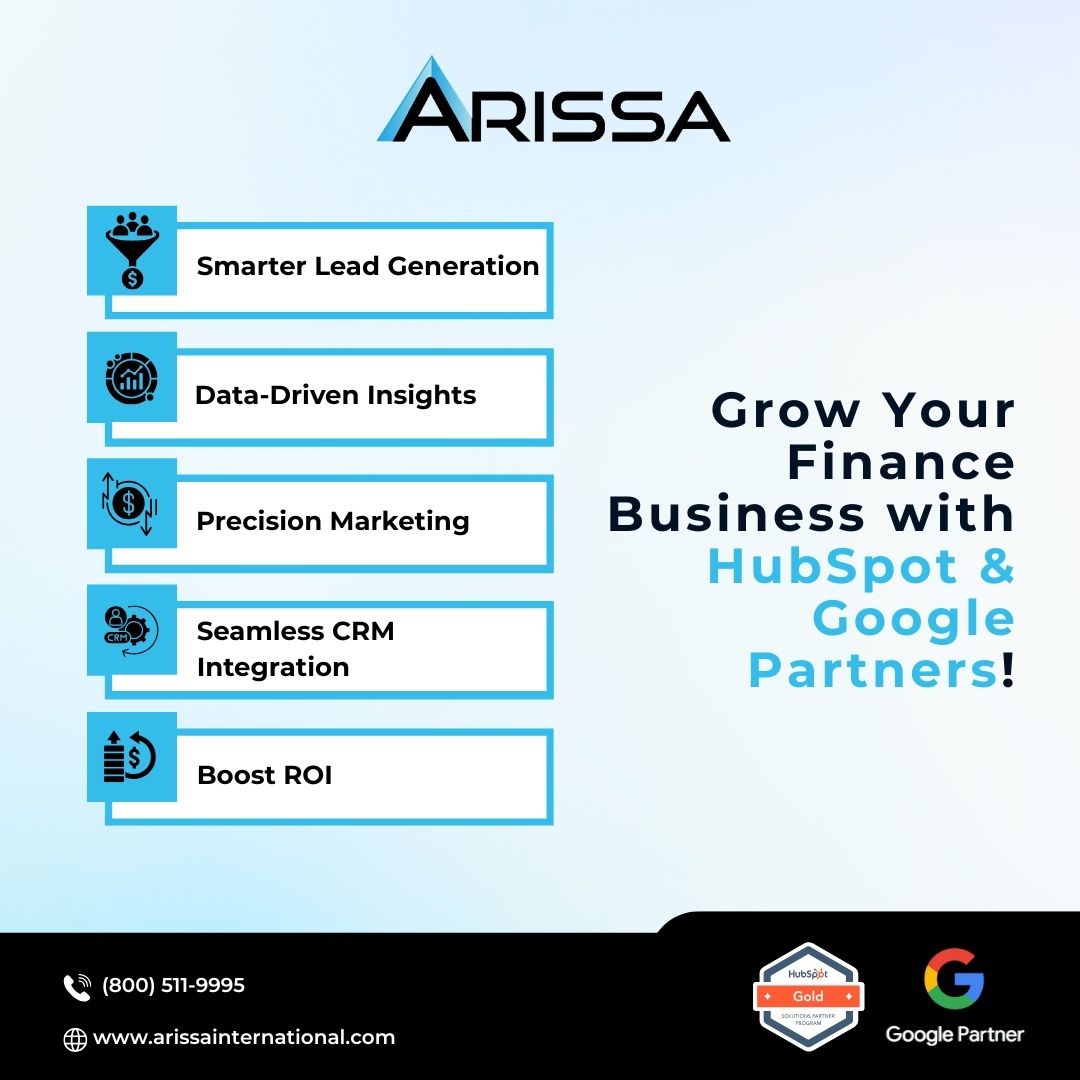 Arissa_Int's tweet image. Boost your finance business with HubSpot &amp;amp; Google Partners! 🚀 Smarter leads, better insights, and higher ROI—let’s grow!

hubs.la/Q03gHx-T0

#ArissaInternational #FinanceMarketing #HubSpotExperts #GooglePartners #B2BMarketing #MarketingAutomation