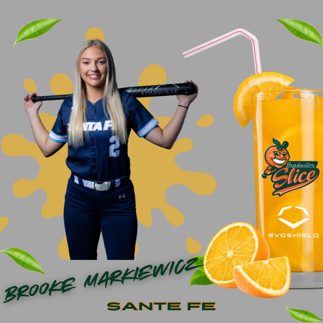 SliceSoftball (@bradentonslice) on Twitter photo Welcome to the 2025 Bradenton Slice <a href="/Brooke_2210/">Brooke Markiewicz</a> from <a href="/sfsaintssb/">Santa Fe Saints Softball</a> coming to the <a href="/FGCLsoftball/">Florida Gulf Coast League</a> battle of the beaches 🏖️this summer for the #sliceNdice machine‼️🍊🔥
🗓️6/11-7/12
📍Bradenton/Sarasota, FLA
Players Register:⬇️
AmericanCollegiateLeague.com
#fastpitchunited #playball Welcome to the 2025 Bradenton Slice <a href="/Brooke_2210/">Brooke Markiewicz</a> from <a href="/sfsaintssb/">Santa Fe Saints Softball</a> coming to the <a href="/FGCLsoftball/">Florida Gulf Coast League</a> battle of the beaches 🏖️this summer for the #sliceNdice machine‼️🍊🔥
🗓️6/11-7/12
📍Bradenton/Sarasota, FLA
Players Register:⬇️
AmericanCollegiateLeague.com
#fastpitchunited #playball