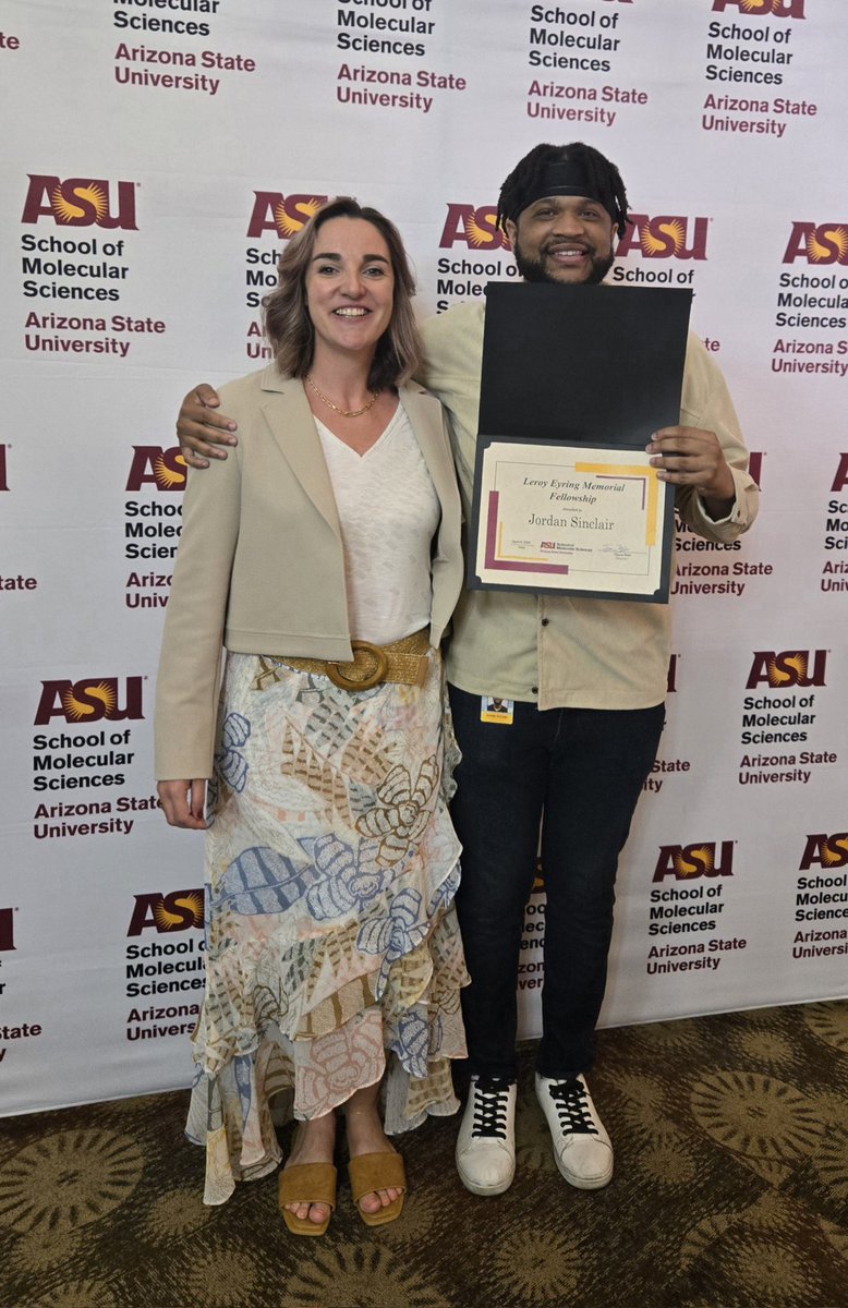 Christina Birkel (@birkelchristina) on Twitter photo 🥳 Huge congratulations to #BirkelGroup member Jordan who is a 4th year graduate student in our team at <a href="/ASU/">Arizona State University</a>.
🏅 Jordan won the LeRoy Eyring Memorial Fellowship in Chemistry
🏆 He also won a Distinguished Teaching Assistant Award. 🥳 Huge congratulations to #BirkelGroup member Jordan who is a 4th year graduate student in our team at <a href="/ASU/">Arizona State University</a>.
🏅 Jordan won the LeRoy Eyring Memorial Fellowship in Chemistry
🏆 He also won a Distinguished Teaching Assistant Award.