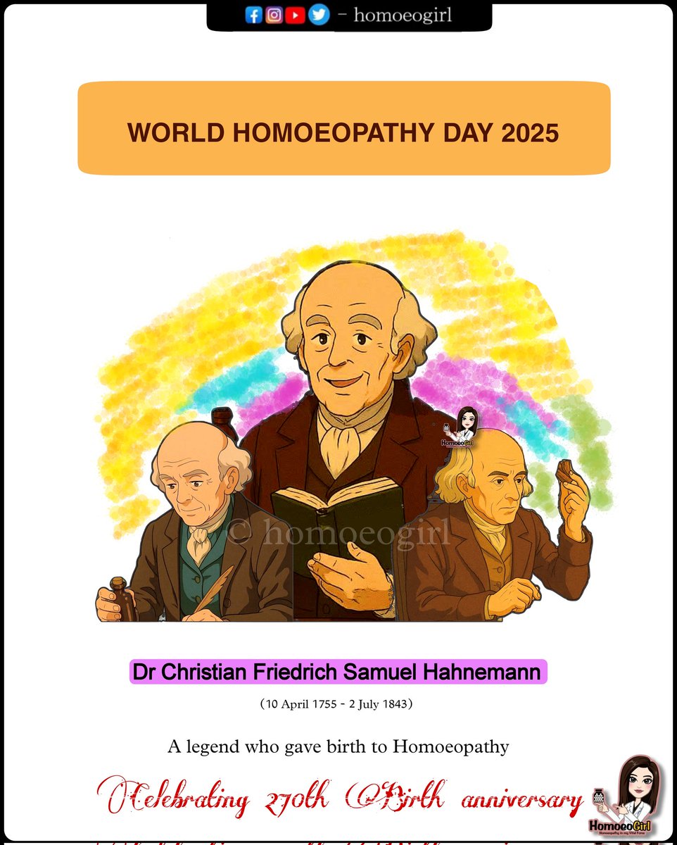 #WorldHomoeopathyDay 
#homeopathy