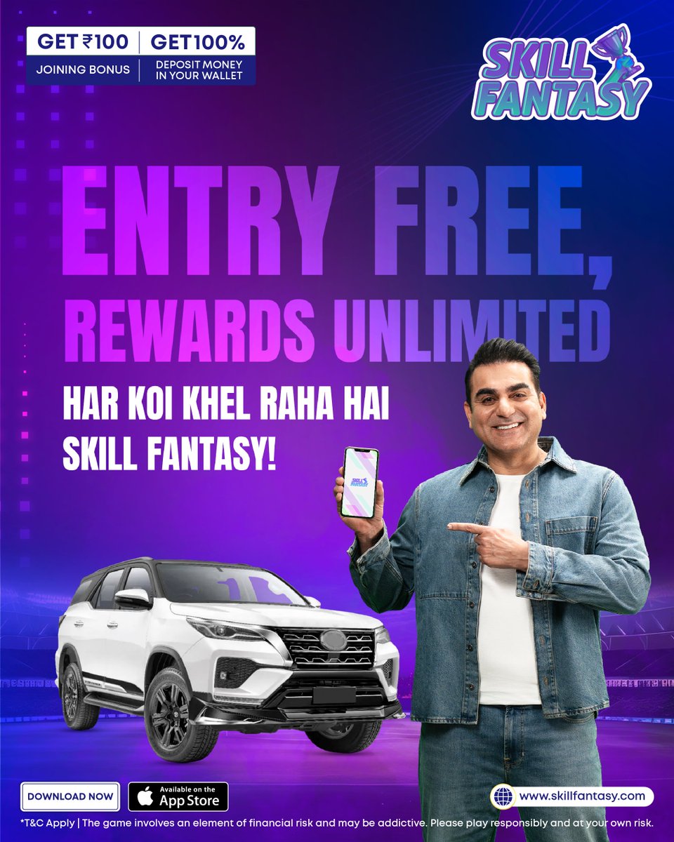 skillfantasyind's tweet image. Why rely on luck when your skills can do the talking? On Skill Fantasy, every game is a chance to flex your skills and stack your rewards.
 
#SkillFantasy #FantasyCricket #PlaytoWin #OnlineGaming #Rewards #IndianSports #Fantasyleague #FantasySports #Cricket #Cricketmatch #India