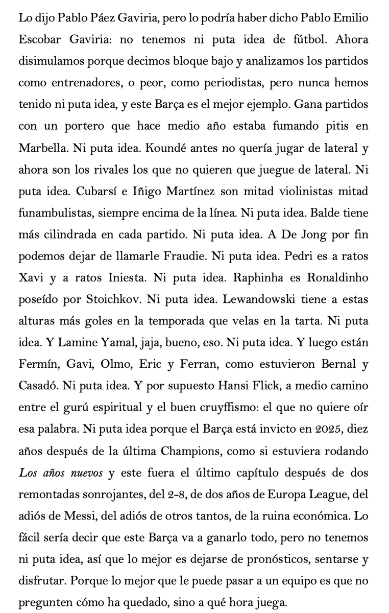 Sergiovazquez14's tweet image. Ni puta idea de fútbol. 

Lo mejor que le puede pasar a un equipo es que no pregunten cómo ha quedado, sino a qué hora juega.