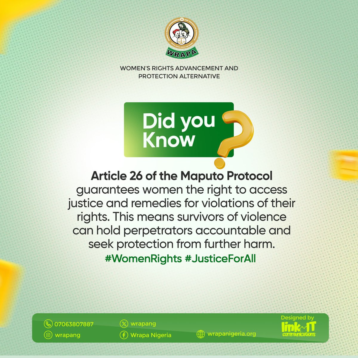 TechSixta's tweet photo. Stronger Together for Women's Rights!
#Leadwith9 #Keepthepromise26 #YouthLeadershipforgenderjustice
#YouthforMaputoProtocol https://t.co/2NGzvqBZ8c