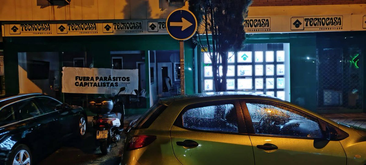 Empiezan a aparecer carteles en los barrios: Fuera parásitos capitalistas. Miles de millones al rearme europeo y la clase trabajadora no puede pagar un techo. La amenaza no es la guerra, es la especulación. La #vivienda no se mendiga, se conquista.
<a href="/elpcm/">Partido Comunista de Madrid</a> <a href="/UJCEMadrid/">Juventud Comunista en Madrid</a>
