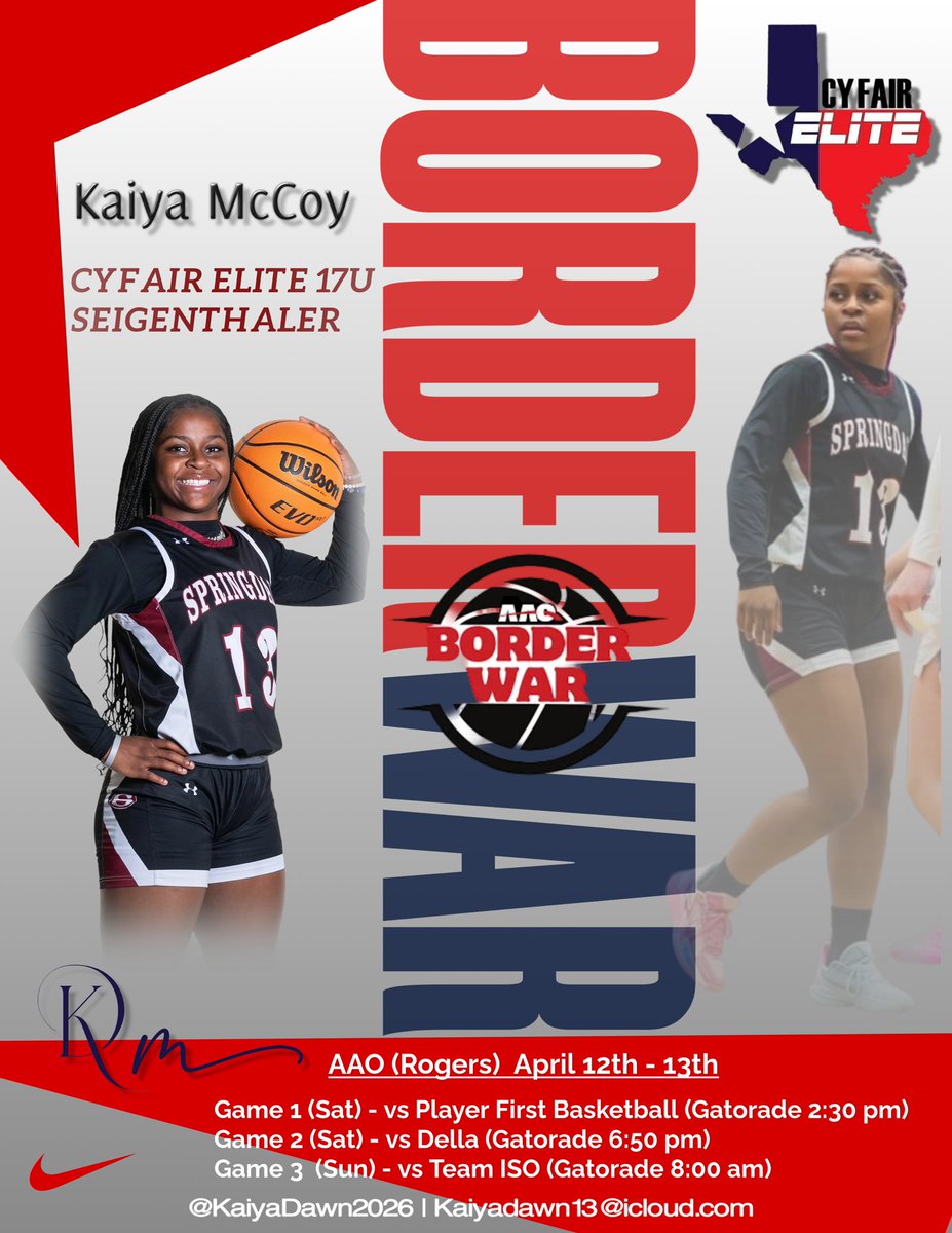 Kaiya McCoy (@kaiyadawn2026) on Twitter photo Letโs get it! ๐๐พ๐๐พ๐ช๐พ๐ช๐พ@CyFairOklahoma <a href="/Shsreddogbball/">Springdale Girls Basketball</a> <a href="/seigenthaler03/">Kris Seigenthaler</a> @Coach_Mathurin <a href="/PGHArkansas/">Prep Girls Hoops Arkansas</a> <a href="/CFEliteSports/">CyFair Elite Sports</a> <a href="/Borderwar1/">Borderwar Tourney</a> Letโs get it! ๐๐พ๐๐พ๐ช๐พ๐ช๐พ@CyFairOklahoma <a href="/Shsreddogbball/">Springdale Girls Basketball</a> <a href="/seigenthaler03/">Kris Seigenthaler</a> @Coach_Mathurin <a href="/PGHArkansas/">Prep Girls Hoops Arkansas</a> <a href="/CFEliteSports/">CyFair Elite Sports</a> <a href="/Borderwar1/">Borderwar Tourney</a>