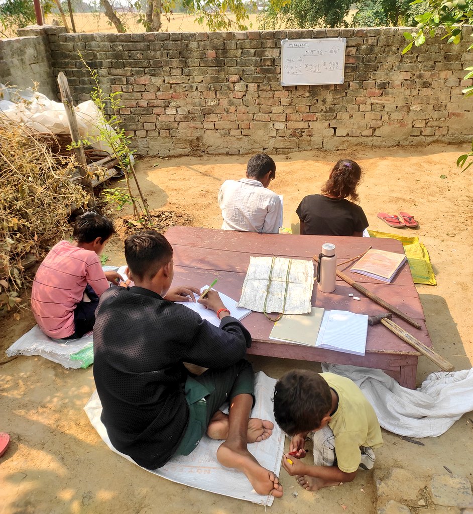 They didn't have school today, so asked for extra class in the morning. 
  A little push is required for a long race :)