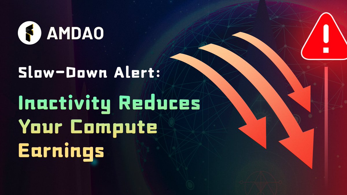 ⚠️ Power Contribution Decay Mechanism — Inactivity Will Reduce Your Yield!

Want your computing power to stay efficient? Consistent contribution is key.

🛑 AI CENTER introduces a “Deceleration Mechanism” to promote active participation and prevent idle resource waste.

🔸 Miss