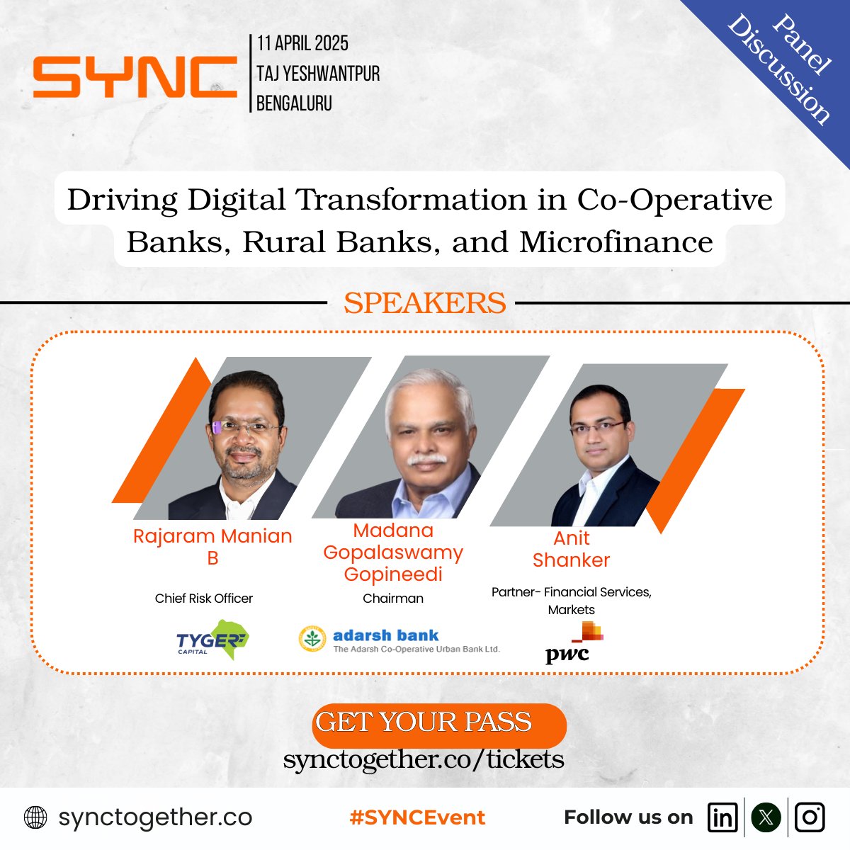 𝐂𝐚𝐧 𝐑𝐞𝐠𝐢𝐨𝐧𝐚𝐥 𝐁𝐚𝐧𝐤𝐬 𝐂𝐚𝐭𝐜𝐡 𝐔𝐩 𝐰𝐢𝐭𝐡 𝐭𝐡𝐞 𝐃𝐢𝐠𝐢𝐭𝐚𝐥 𝐖𝐚𝐯𝐞?

At SYNC Bengaluru, the answer is a resounding YES.

Secure Your Pass: synctogether.co/tickets/

#SYNCBengaluru #DigitalTransformation #CooperativeBanks #RuralFinance