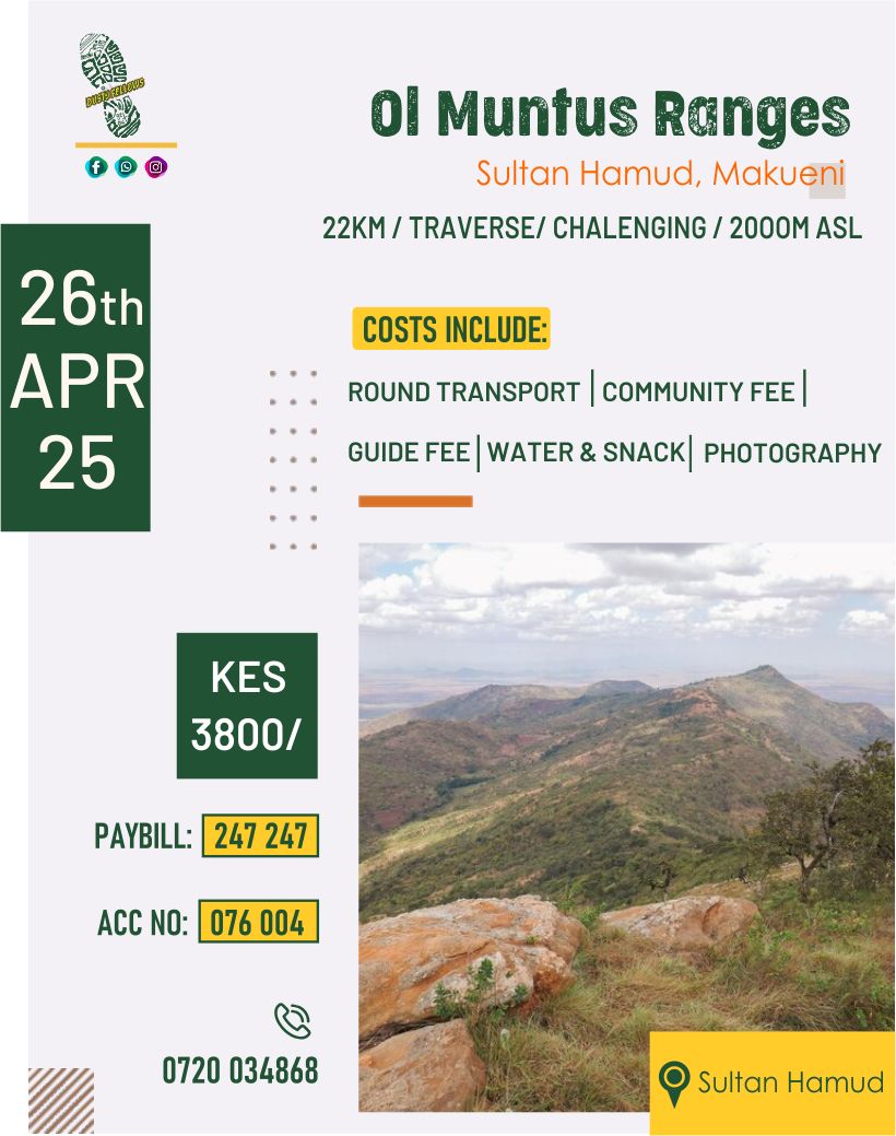 thedustyfellow's tweet image. You have been told.
Plus the money can pay two of our hikes this month.
Join us for an easy hike this weekend in Nanyuki.
Our hike starts and ends at Trout Tree Restaurant.
#ngemi #dustyfellows #tembeakenya