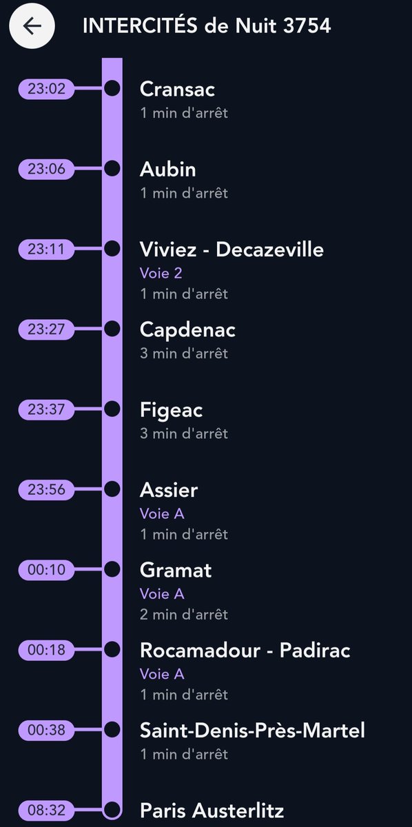 Pour ce soir avec Intercités N° 3754