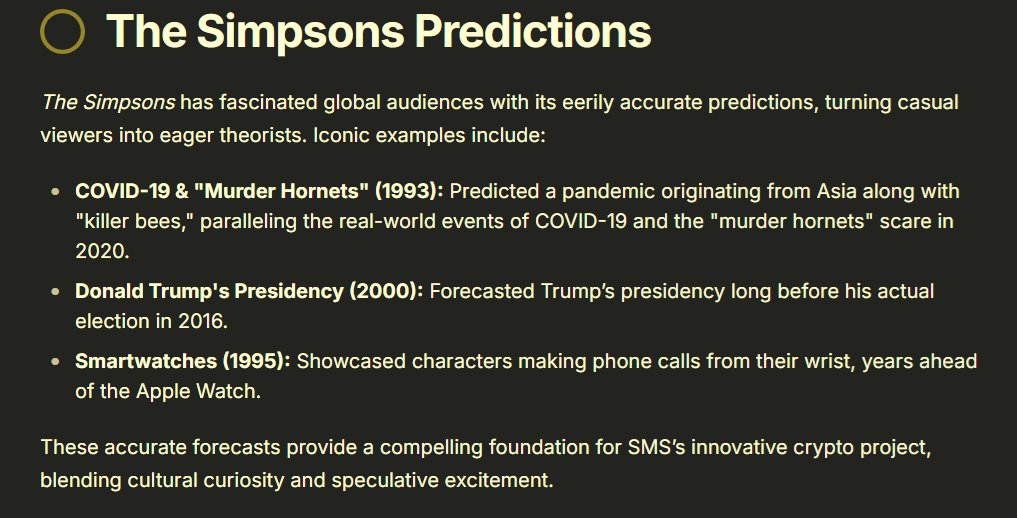 Simpsons $SMS tweet media