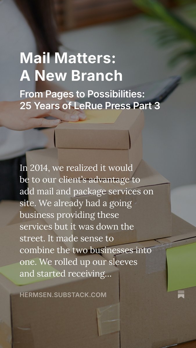 janhermsen23's tweet photo. Mail Matters: A New Branch, by @janhermsen23 https://t.co/EcQp5Rq4yK #LeRue25Years #mailbox #packages @LRPWTS @LeRuePress @Gypsy16A @Eman_stoptheBS_ @EdNoel @NevadaMatters @RobertBeadles @MJTruthUltra @briantshirley https://t.co/CU9oAgFcdR