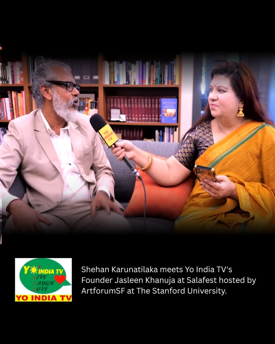 Shehan Karunatilaka (@shehankaru) on Twitter photo Shehan Karunatilaka interviewed by <a href="/yoindiatv/">YO INDIA TV</a> Founder and CEO, Jasleen Khanuja at Salafest hosted by <a href="/artforumsf/">artforumsf</a> at The Stanford University. Listen to the conversation with the author on the art of creative writing and other aspects of life of a writer - youtube.com/watch?v=fN0wuO⦠Shehan Karunatilaka interviewed by <a href="/yoindiatv/">YO INDIA TV</a> Founder and CEO, Jasleen Khanuja at Salafest hosted by <a href="/artforumsf/">artforumsf</a> at The Stanford University. Listen to the conversation with the author on the art of creative writing and other aspects of life of a writer - youtube.com/watch?v=fN0wuOā¦