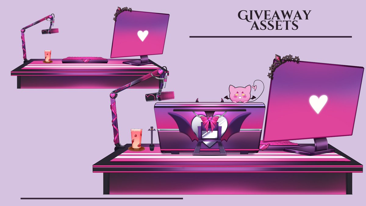 Giveaway desk set winner for <a href="/SerenaEnvtuber/">꒰ა ♱ ໒꒱ Serena 🩷💜🩵 || Succubus Vtuber</a> 
Thank you so much for joining my giveaway <3