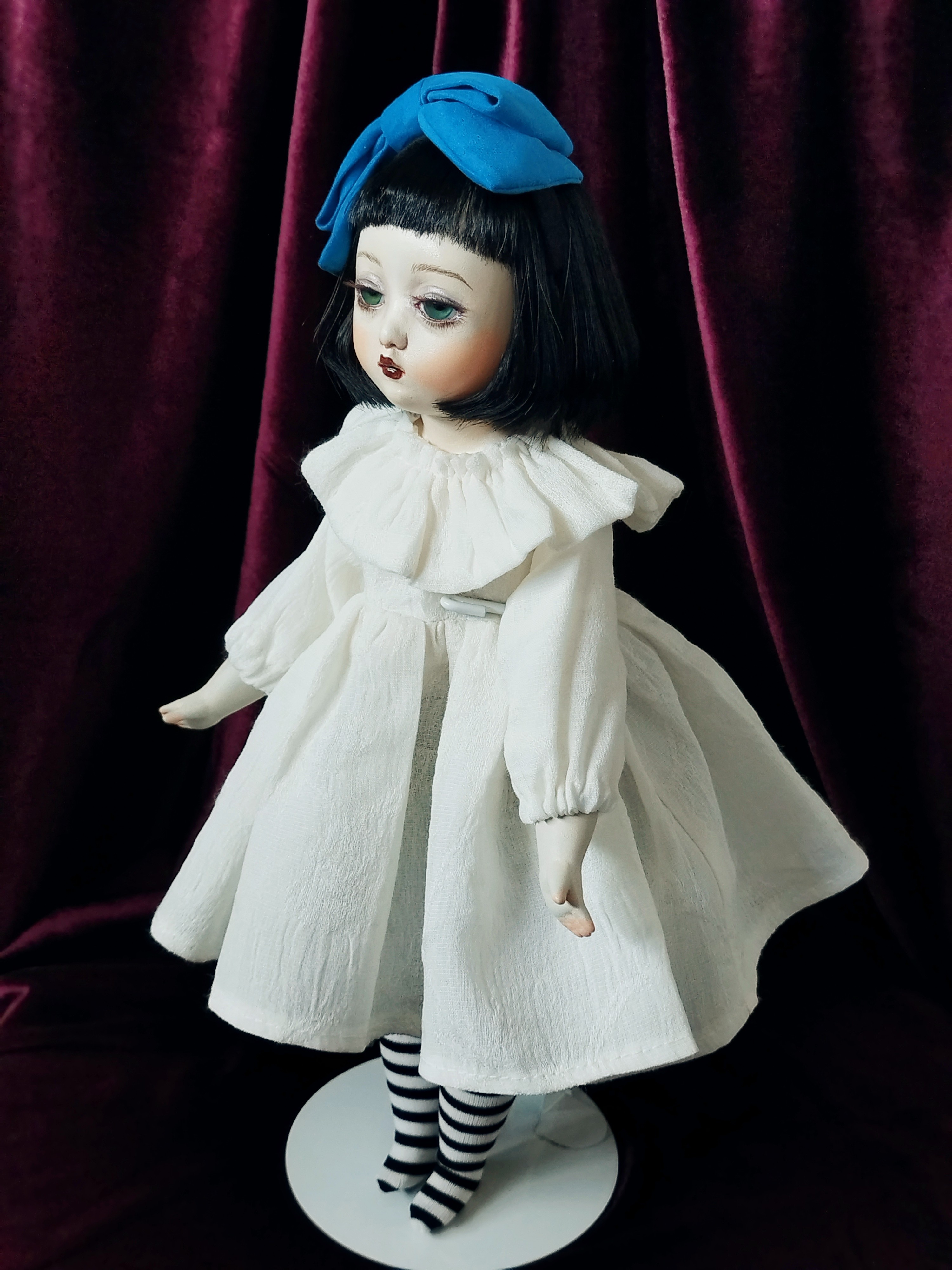 アートドール ヴィンテージ風 黒ヤギさん 黒山羊 モールアニマル
