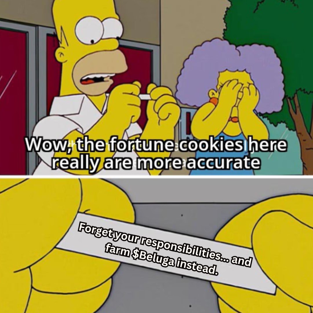 Even Homer got the assignment 🥠

Forget everything else… it’s time to farm $Beluga on TON.
Grind now, moon later 🚀🐳
t.me/beluga_offcl_b…

#TON #TheOpenNetwork #TonCrypto #BelugaOnTON #TONEcosystem #TonUp