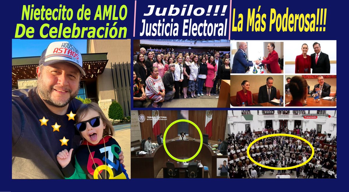 OROSOLIDORedes's tweet photo. 🥳🥳🥳🥳🥳
Nietecito de #AMLO
de Celebración
@_JRLB_
🥳🥳🥳🥳🥳
🥳Jubilo!!! Electoral
#MORENA arrasa
@TEPJF_informa
🥳🥳🥳🥳
#SuperClaudia
es #SuperPoderosa
🥳🥳🥳🥳
@Claudiashein @PPmerino
https://t.co/3Cb6zABPxn https://t.co/I3sxBEDQGY