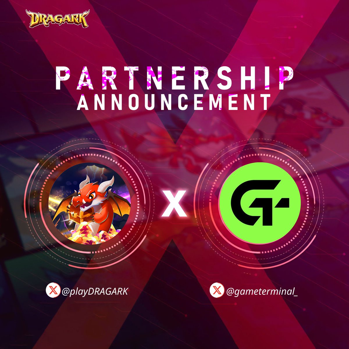 playDRAGARK's tweet photo. Partnership Announcement | @playDRAGARK 🤝 @gameterminal_

We're delighted to partner with @gameterminal_, a #Web3 aggregation layer that's transforming the gaming industry by uniting devs & players on one decentralized platform.  

We’re committed to working closely together on joint initiatives to grow both our communities!🚀

🕹 Play Dragark #Mainnet Season 1 Launch: https://t.co/18DwvQHQVZ
🧷 Learn more about Game Terminal: https://t.co/pwKDomAUxU