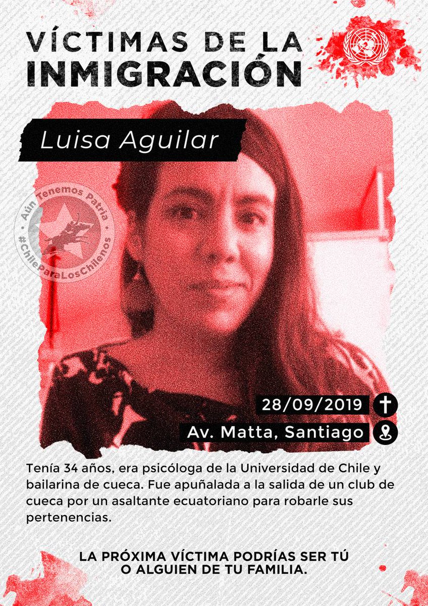 ATPChile's tweet photo. Aquí dejo algunos mártires Chilenos producto de la inmigración (sea esta legal o ilegal)
@MSP_Central
@RegionalismoCL
@CONTRAyAVANZADA
@FNacionalP https://t.co/6YrLnfFNN0