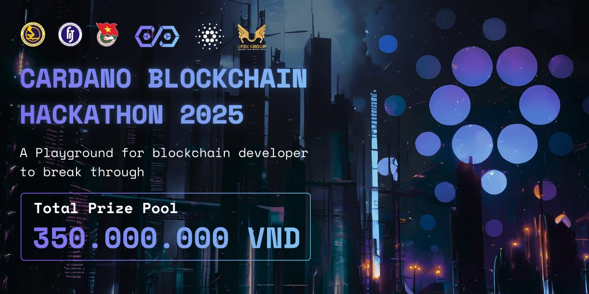 🎉 UFIN is proud to join Cardano Blockchain Hackathon 2025 as a Media Partner!

We are honored to be the official media partner of Cardano Blockchain Hackathon 2025 – a global tech playground for developers, programmers, and blockchain enthusiasts.

🌟 This year’s hackathon