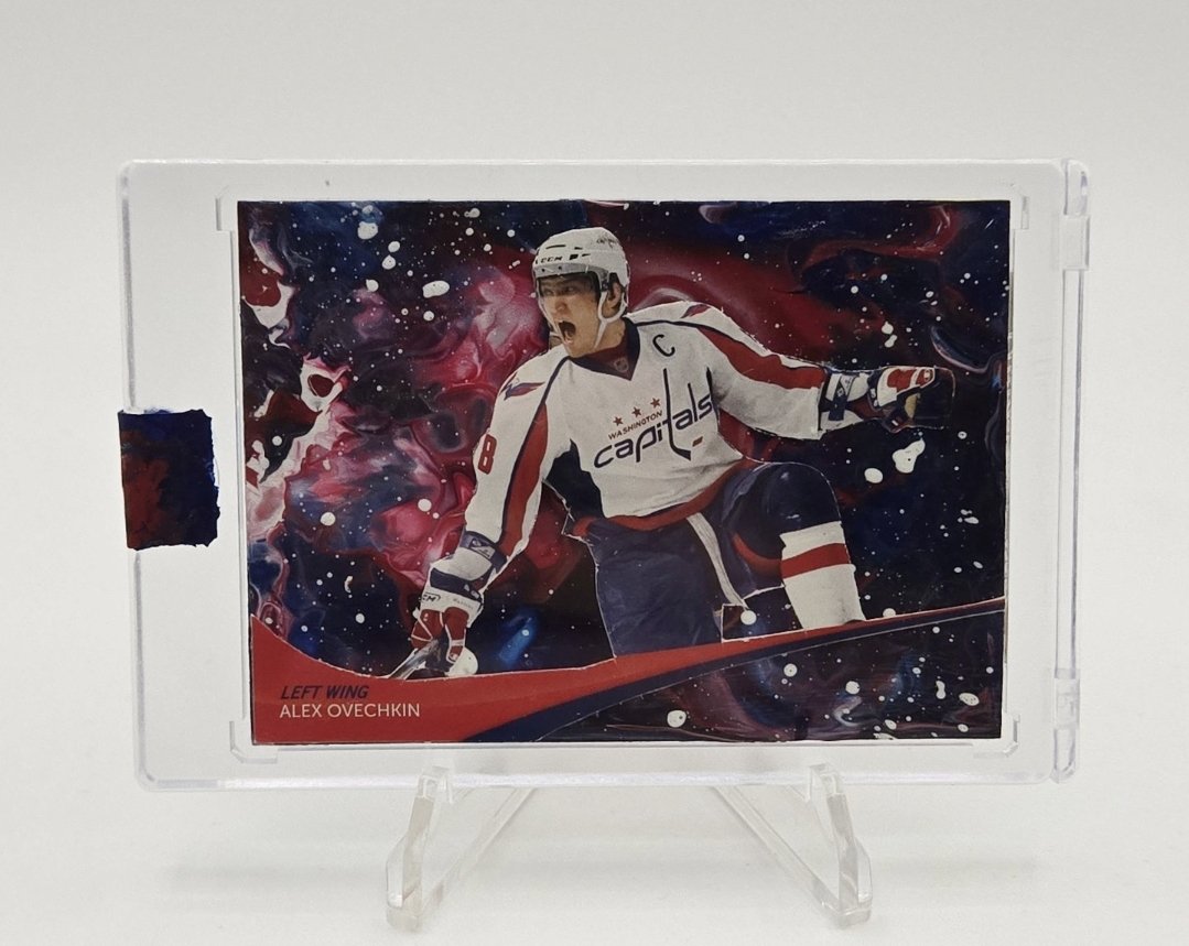 KeithKelleyArt's tweet photo. Alex Ovechkin 1/1 Paint Pour Custom Art Card
#alexovechkin #alexanderovechkin #washingtoncapitals #capitals #alexovechkincards #ovi #great8 #caps #capitalshockey #cardart #art #artcard #artist #artwork #paintpour #paintpouring #mixedmediaart #mixedmedia #fluidart https://t.co/kxasYNw8tl