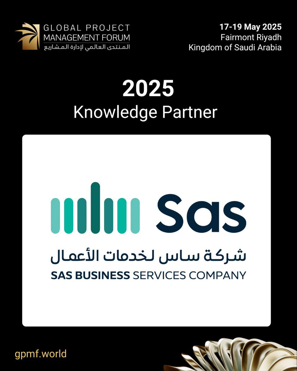 GPMForum's tweet image. We’re proud to welcome @Sascc21 as a Knowledge Partner for #GPMF2025. Meet experts from Sas and discover best practices in project management. 

Complimentary pass for the Exhibition and Forum (18-19 May): bit.ly/GPMF2025Regist…

#Sas #KnowledgePartner #ProjectManagement