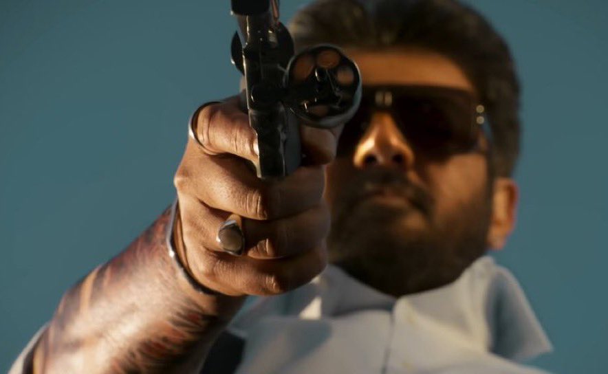 CinemaWithAB's tweet photo. #GoodBadUgly First half - Pure rage material for fans🌟

- Started off with Bang on Entry with elevation 📈
- Out & Out screen dominance on screen from AK with Fun, Mass & Vintage elements 😎 
- Trisha & Karthikeya scenes didn't connect emotionally much as its purely a Mass sage
- ArjunDas character designed well & the interval scene between him & AK was too nice👌
- GVPrakash BGM support well, especially vintage song placement was so interesting

Ended up with Fun Mass Packed interval block 😁💥