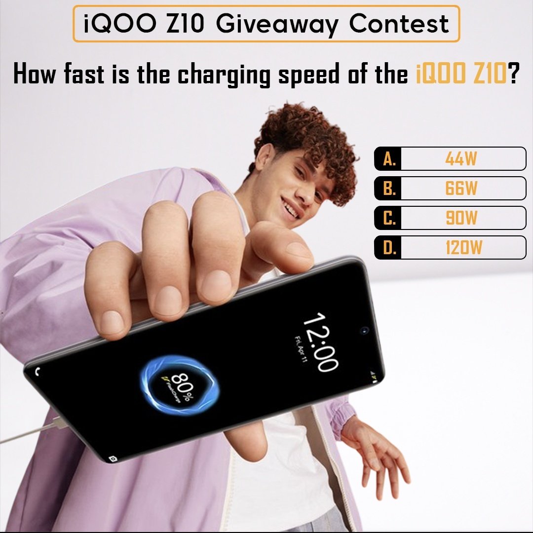 #Giveaway #iqooz10 Giveaway Alert 🚨

📍Steps To Participate ➡️
1️⃣- Answer The Question, tag 3 friends and retweet.
2️⃣- Follow iqoocommunityind on instagram.
3️⃣- Follow the tagged Moderators 

📃Read this thread for all the steps and details  - community.iqoo.com/in/thread/88783

#iqoo